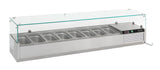 Opzetkoelvitrine | 8x1/3 GN | 1800x395x435(h)mm