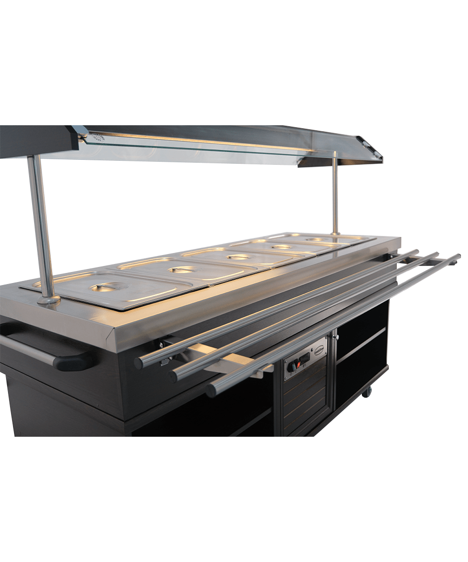 Gekoeld Buffet | 5x 1/1 GN | +4°C/+8°C | Statisch | Verlichte Kap | 1900x700x1400(h)mm