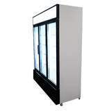 Glasdeur Koelkast Zwart/Wit | 1065L | 3 Glasdeuren | +1°C/+10°C | Geforceerd | 1600x610x1973(h)mm