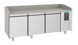 Pizzawerkbank | PRO LINE | 615L | 3 Deuren | -2°C/+8°C | Geforceerd | 2100x800x1080(h)mm