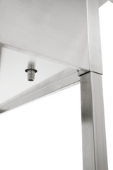 Bar-/Cocktailstation | RVS | IJs-/Ingrediëntenbak + Flessenrek | 900x820x900/950(h)mm