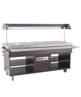 Gekoeld Buffet | 5x 1/1 GN | +4°C/+8°C | Statisch | Verlichte Kap | 1900x700x1400(h)mm