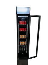 Drankenkoeling Zwart | Smal Model | 105L | +2°C/+10°C | Statisch met Ventilator | 360x422x1880(h)mm