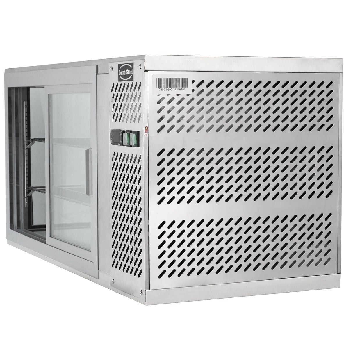 Gebaksvitrine | 150L | RVS | +3°C/+8°C | 2 Schappen | 1110x510x550(h)mm