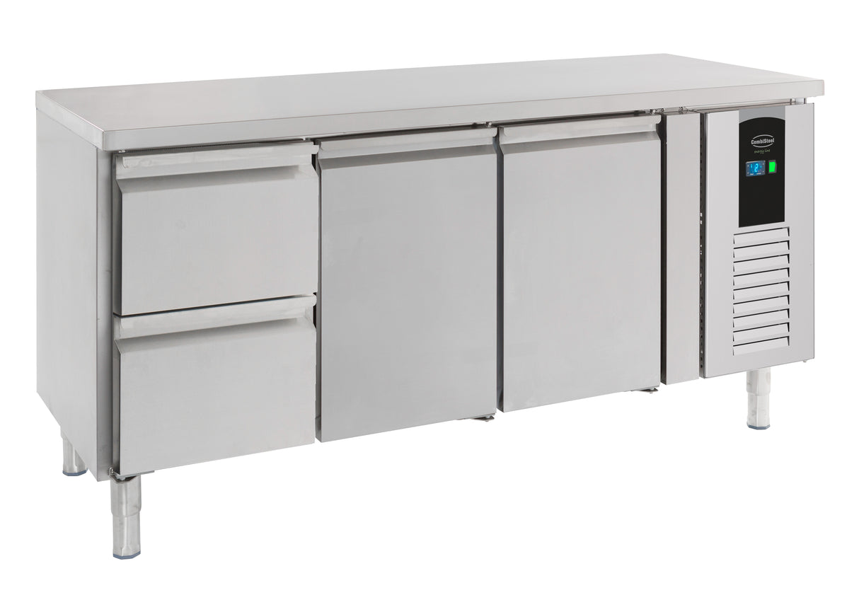 Koelwerkbank | ENERGY LINE | 291L | 2 deuren 2 laden | +2°C/+8°C | Geforceerd | 1795x700x860(h)mm
