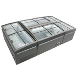 Supermarkt Vrieskist | 850L | Grijs | -18°C/-22°C | Statisch | Schuifdeksels | 2100x850x870(h)mm