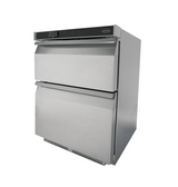 Koelkast | Energiezuinig | 101L | RVS | +2°C/+8°C | Geforceerd | 2 Laden | 600x605x810(h)mm