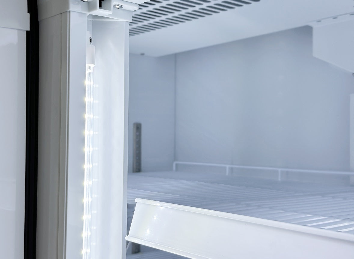 Glasdeur Koelkast Zwart/Wit | 1065L | 3 Glasdeuren | +1°C/+10°C | Geforceerd | 1600x610x1973(h)mm