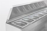 Gekoeld saladette | 8x 1/6 GN | +2°C/+8°C | Statisch met ventilator | 1365x700x870(h)mm