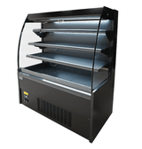 Wandkoeling zwart met nachtafdekking | 380L | 3 schappen | +2°C/+8°C | Geforceerd | 1300x660x1500(h)mm