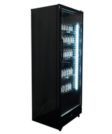 Drankenkoeling | 400L | Zwart | +2°C/+10°C | Statisch | Wielen | 650x595x1795(h)mm