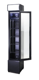 Drankenkoeling Zwart | Smal Model | 105L | +2°C/+10°C | Statisch met Ventilator | 360x422x1880(h)mm
