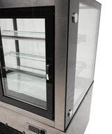Koelvitrine | 270L | Zwart/RVS | +2°C/+8°C | 3 Schappen | 915x675x1210(h)mm