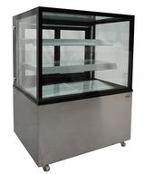 Koelvitrine | 270L | Zwart/RVS | +2°C/+8°C | 3 Schappen | 915x675x1210(h)mm