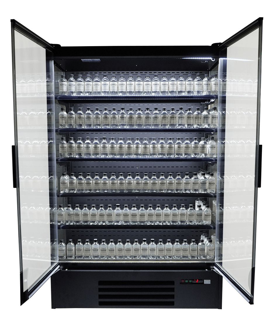 Wandkoeling Marco | Zwart | Draaideuren| 1292L | -1°C/+5°C | Geforceerd | 5 Etages | 1310x740x2010(h)mm