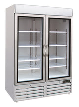 Glasdeur vrieskast | 920L | Wit | -18°C/-24°C | Geforceerd | 1370x720x1990(h)mm
