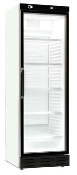 Drankenkoeling Wit | 382L | Glasdeur | +4°C/+10°C | Statisch met Ventilator  | 595x650x1850(h)mm