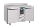 Koelwerkbank | ENERGY LINE | 218L | 2 Deuren (1/1 GN) | -2°C/+8°C | Geforceerd | Achteropstand | 1300x700x860(h)mm
