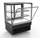 Koelvitrine | 190L | Zwart | +2°C/+8°C | 3 Niveaus | 900x680x1200(h)mm