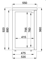 Barkoeler Pro-Line 680L | Zwart | 4 Glasdeuren | -2°C/+8°C | Geforceerd | 2490x550x950(h)mm