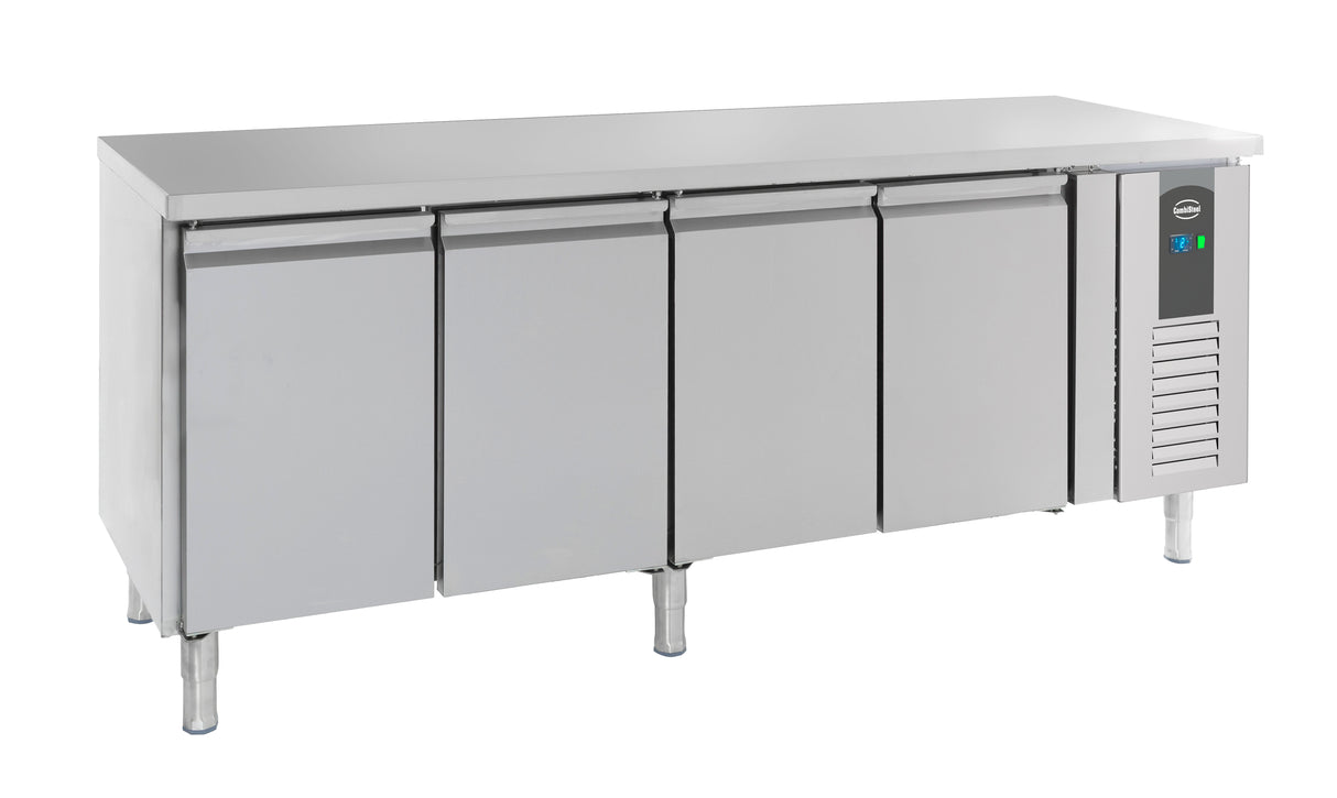 Koelwerkbank | 511L | 4 Deuren | +2°C/+8°C | Geforceerd | 2230x600x850(h)mm