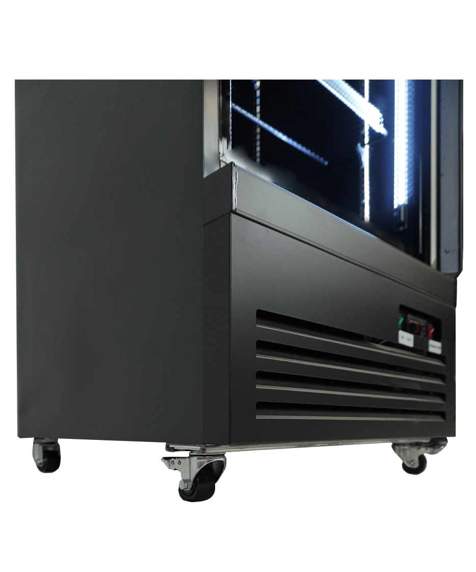 Glasdeur Koelkast | 500L | Zwart | 0°C/+10°C | Geforceerd | 620x705x2050(h)mm