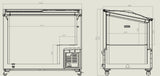 Vrieskist 297L | -18°C /-24°C| Statisch | schuifdeksel | 1043x659x879(h)mm