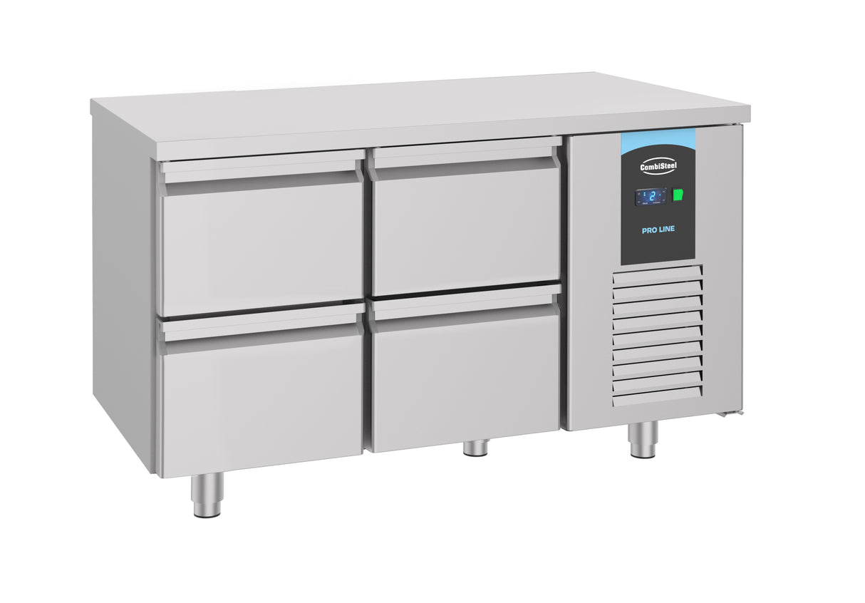 Koelwerkbank | ENERGY LINE | Energiezuinig | 281L | 4 laden | -2°C/+8°C | Geforceerd | 1400x700x850(h)mm
