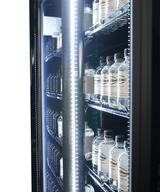 Glasdeur Koelkast Zwart | 1180L | 2 Glasdeuren | 0°C/+10°C | Geforceerd | 1650x596x2003(h)mm