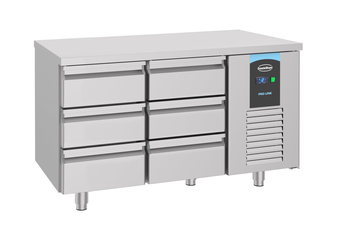 Koelwerkbank | ENERGY LINE | 281L | 6 laden | -2°C/+8°C | Geforceerd | 1400x700x850(h)mm