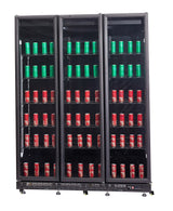 Glasdeur Koelkast | 1200L | Zwart | +2°C/+10°C | Geforceerd | Draaideuren | 1600x600x2100(h)mm