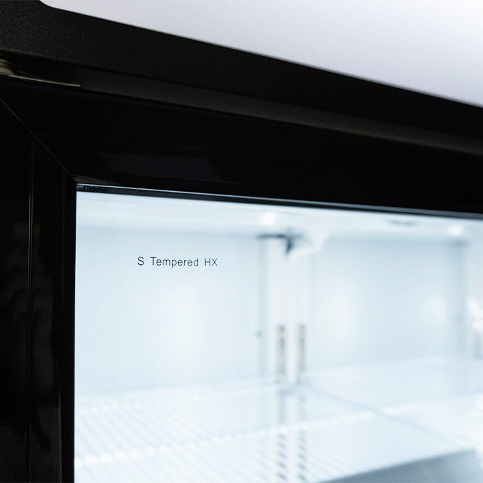 Glasdeur Koelkast Zwart/Wit | 1065L | 3 Glasdeuren | +1°C/+10°C | Geforceerd | 1600x610x1973(h)mm