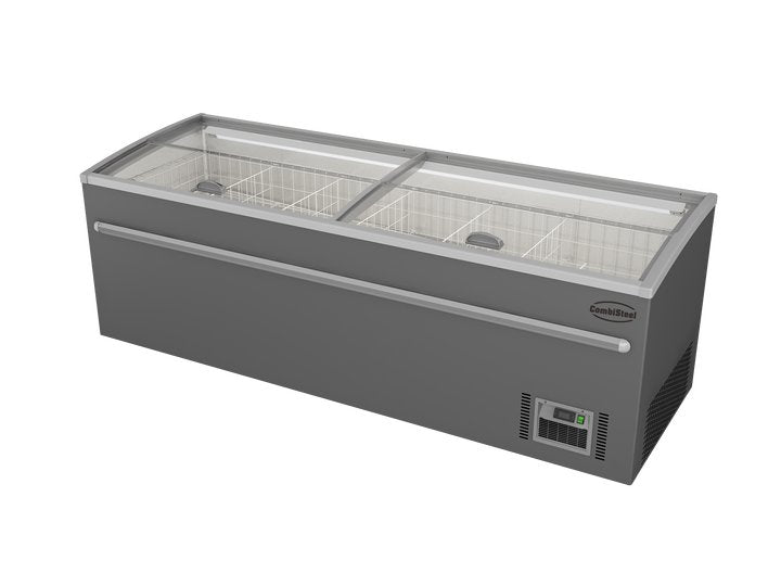 Supermarkt Vrieskist | 1040L | Grijs | -18°C/-22°C | Statisch | Schuifdeksels | 2500x850x870(h)mm