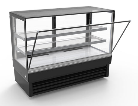 Koelvitrine | 324L | Zwart | +2°C/+8°C | 3 Niveaus | 1500x680x1200(h)mm