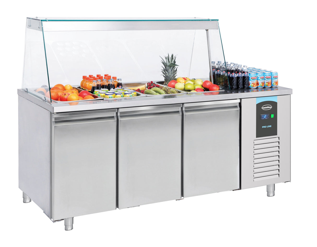 Gekoeld saladette | 4x 1/1 GN | -2°C/+8°C | Geforceerd | 1865x700x850(h)mm