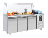 Gekoeld saladette | 4x 1/1 GN | -2°C/+8°C | Geforceerd | 1865x700x850(h)mm