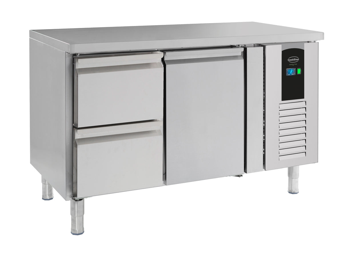 Koelwerkbank | ENERGY LINE | 190L | 1 deur 2 laden | +2°C/+8°C | Geforceerd | 1360x700x860(h)mm