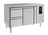 Koelwerkbank | ENERGY LINE | 190L | 1 deur 2 laden | +2°C/+8°C | Geforceerd | 1360x700x860(h)mm