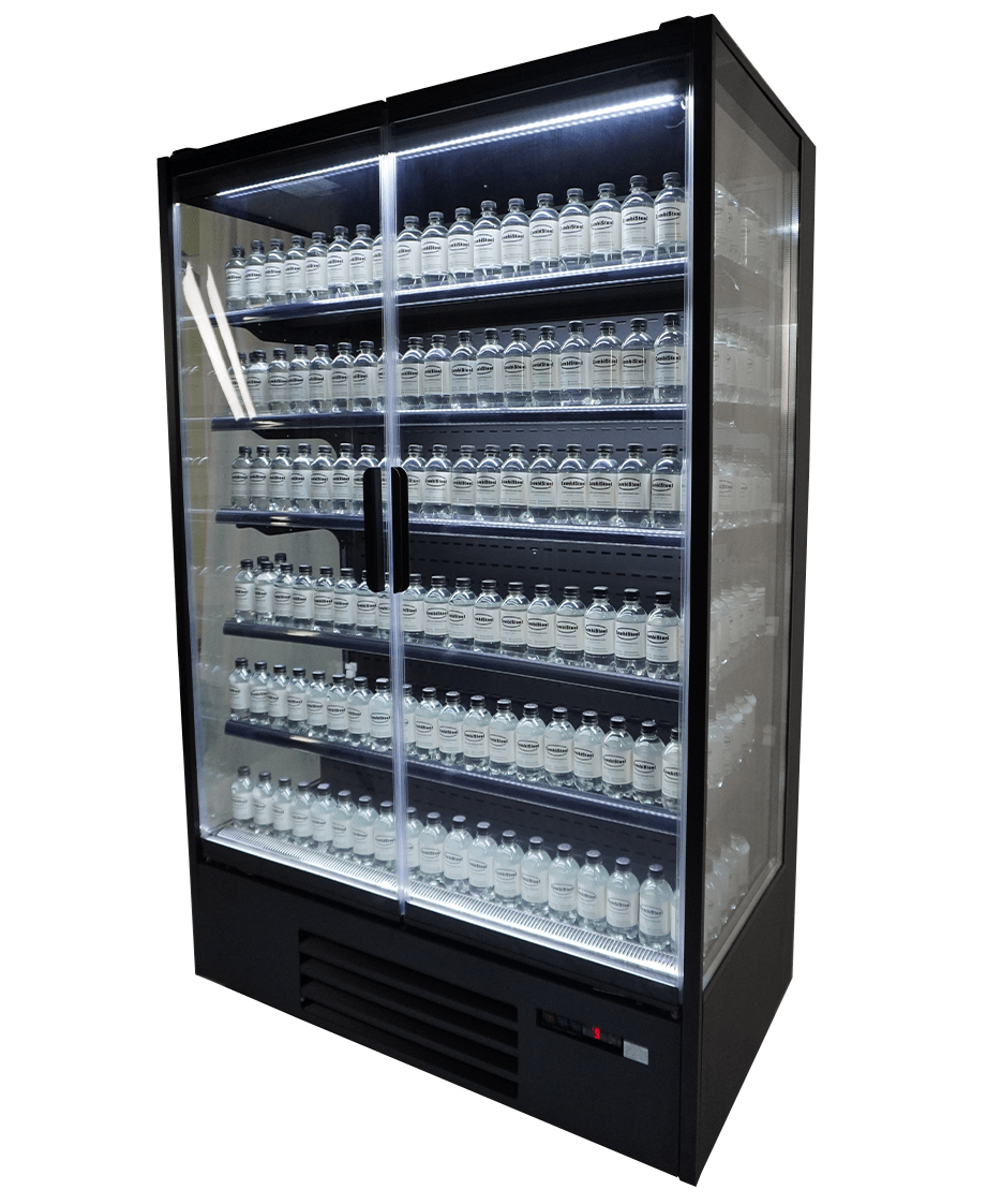 Wandkoeling Marco | Zwart | Draaideuren| 1292L | -1°C/+5°C | Geforceerd | 5 Etages | 1310x740x2010(h)mm