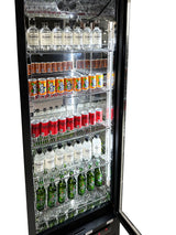 Barkoeler Hoog | Zwart | 293L | 1 Glasdeur | +2°C/+10°C | Geforceerd | 600x515x1820(h)mm