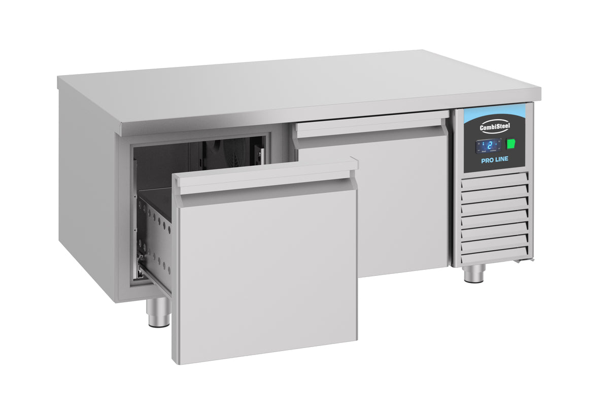 Koelwerkbank PRO LINE | Laag Model | 180L | 2 Laden | -2°C/+8°C | Geforceerd | 1200x700x600(h)mm