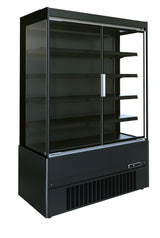 Wandkoeling Jamie | Zwart | Draaideuren | 4 schappen | +2°C/+8°C | Geforceerd | 1310x665x1500(h)mm