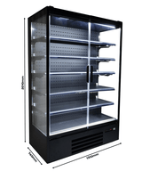 Wandkoeling Marco | Zwart | Draaideuren| 1292L | -1°C/+5°C | Geforceerd | 5 Etages | 1310x740x2010(h)mm