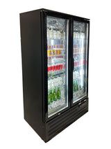 Barkoeler Hoog | Zwart | 458L | 2 Glasdeuren | +2°C/+10°C | Geforceerd | 900x515x1820(h)mm
