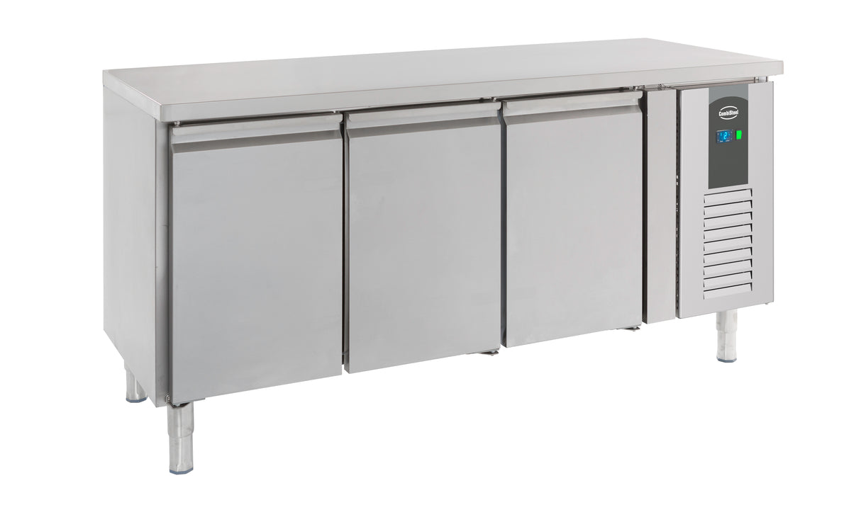 Vrieswerkbank | 402L | 3 Deuren | -10°C/-20°C | Geforceerd | 1795x700x850(h)mm