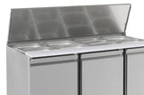 Gekoeld saladette | 4x 1/1 GN | +2°C/+8°C | Statisch met ventilator | 1370x700x870(h)mm