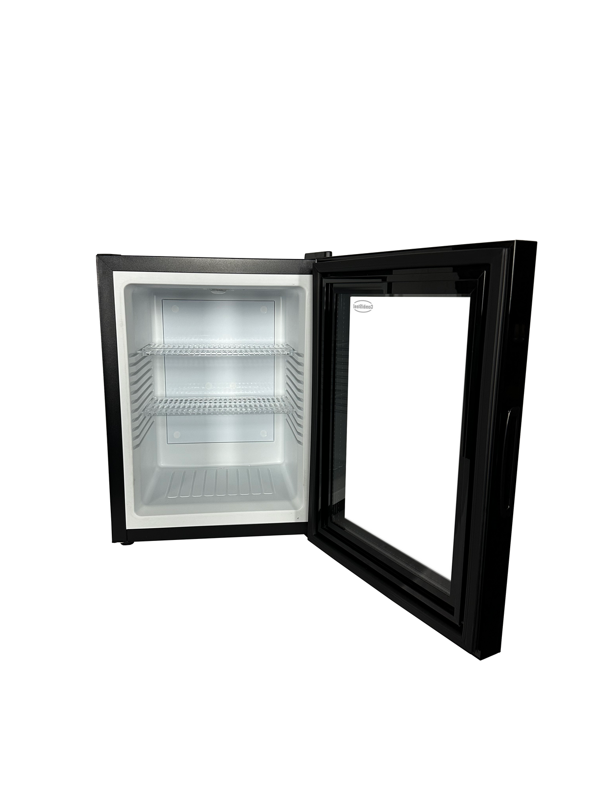 Minibarkoeling | Zwart | 40L | 1 Glasdeur | +12°C/+18°C | 405x443x545(h)mm