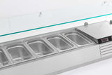 Opzetkoelvitrine | 5x1/4 GN | 1200x335x435(h)mm
