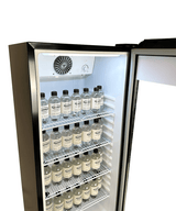 Glasdeur Koelkast | Laag Model | 240L | Zwart | +1°C/+10°C | Geforceerd | Wielen | 540x560x1525(h)mm