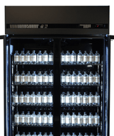 Glasdeur Koelkast Zwart | 770L | 2 Glasdeuren | 0°C/+10°C | Geforceerd | 1100x525x1911(h)mm